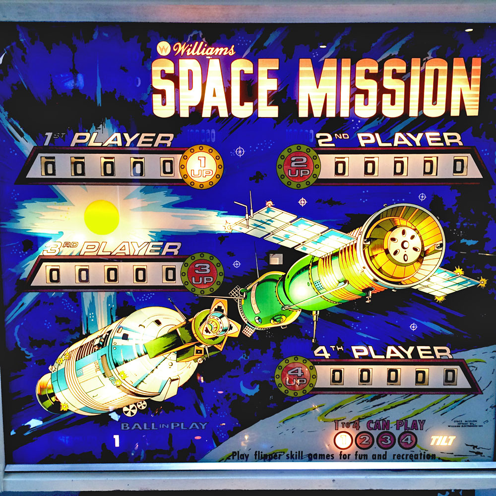 space mission pinball for sale