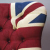 Winston Union Jack vintage style armchair, handmade Napoleon Rockefeller.com