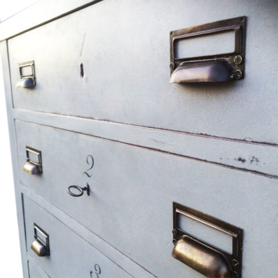 Painted-vintage-mid-century-modern-style-filing-cabinet-drawers-distressed-Napoleonrockefeller.com