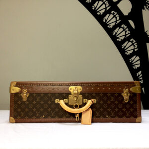 Vintage Louis Vuitton suitcase|Louis Vuitton case|Alzer 70|iconic Vuitton designer luxury luggage Napoleonrockefeller.com