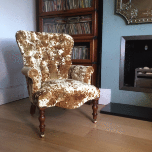 Gold velvet tub chair| sheerluxe|gold velvet| velvet armchairs| velvet chairs| luxury gold velvet| gold chairs|handcrafted seating| upholstered| upholstery| traditional upholstery| antique style| interior design| sheer luxe interiors| luxury interiors