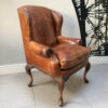 Club chair|brown leather armchair|leather armchair|vintage club chair|Napoleonrockefeller.com|Wimbledon|antiques|vintage decor|interiors