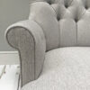 Grey armchair|Grey herringbone|Grey armchair|grey chair|grey sofa|grey interiors|bespoke chair|upholstered chair| button back chair|herringbone|grey herringbone|home decor|London interiors