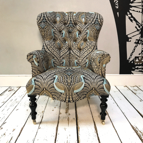 Peacock|chintz|peacock fabric|chair for sale| armchairs for sale|chaise longue|bespoke chaise|bespoke seating|bespoke chairs|upholstered|button back|Victorian style|homedecor London| Interiors London|Sofa London|Sofa Cheshire|Sofa Essex|Bespoke chaise Scotland|Bespoke chaise Ireland|Bespoke chairs Clapham|Fulham chaise|Chelsea sofa|Chelsea chaise|Chelsea bespoke interiors|Putney bespoke chairs|Putney interiors|Putney sofas|Putney interiors|Ham interiors|Ham bespoke chairs|Ham bespoke upholstery|Richmond interiors|Richmond homedecor|Cheshire interiors|Birmingham chaise|Birmingham home decor|Essex homedecor|Essex bespoke chaise|Yorkshire home decor|Yorkshire bespoke chair|Yorkshire bespoke chairs|Yorkshire sofa|bespoke furniture|handcrafted seating|handcrafted sofa|Bristol interiors|Bristol chaise|Bristol chairs|Bath chaise|Bath home decor| Wimbledon decor|Wimbledon chaise|Wimbledon sofa|Wimbledon interiors|Napoleonrockefeller.com