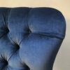 Handcrafted seating | blue velvet armchair | velvet chair for sale| armchairs for sale | chaise longue | bespoke chaise|bespoke seating|bespoke chairs|upholstered |Victorian style | home decor London| Interiors London | bespoke furniture | handcrafted sofa | Wimbledon decor | Wimbledon interiors | Napoleonrockefeller.com