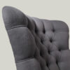 Romo Linara|Romo|Dark Grey|Linen|Armchair|Bespoke|Handcrafted|Upholstered|London interiors|Home decor|Seating|Home|Lounge|Living room|Bedroom|Neutrals|London sofas|London interiors